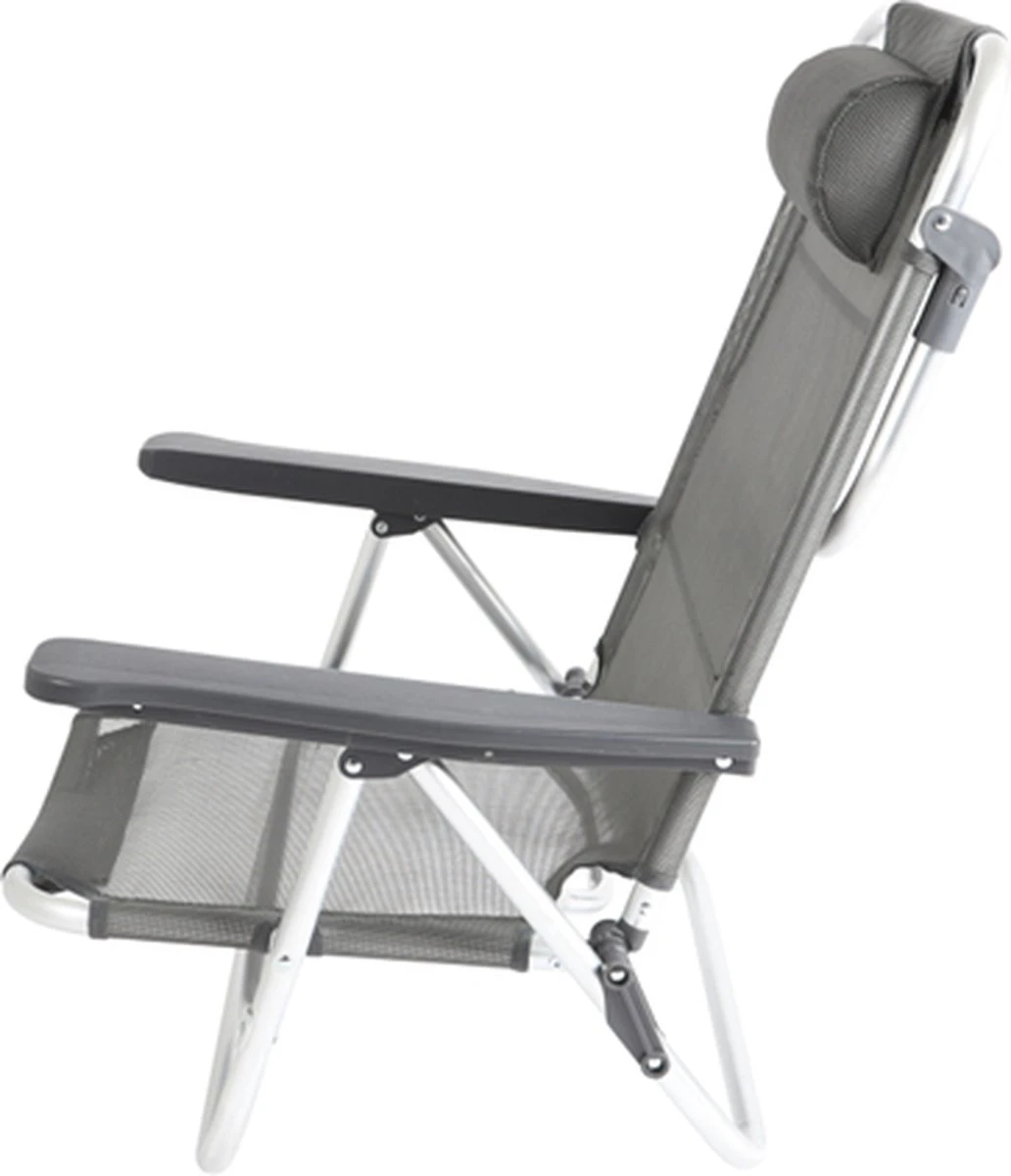 Bo-Camp Beach Chair - Monaco - Aluminium - Grijs - Afbeelding 13