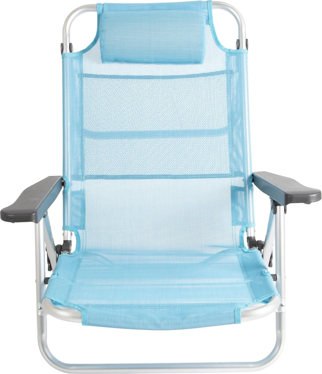 Bo-Camp Beach Chair - Monaco - Aluminium - Blauw - Afbeelding 7