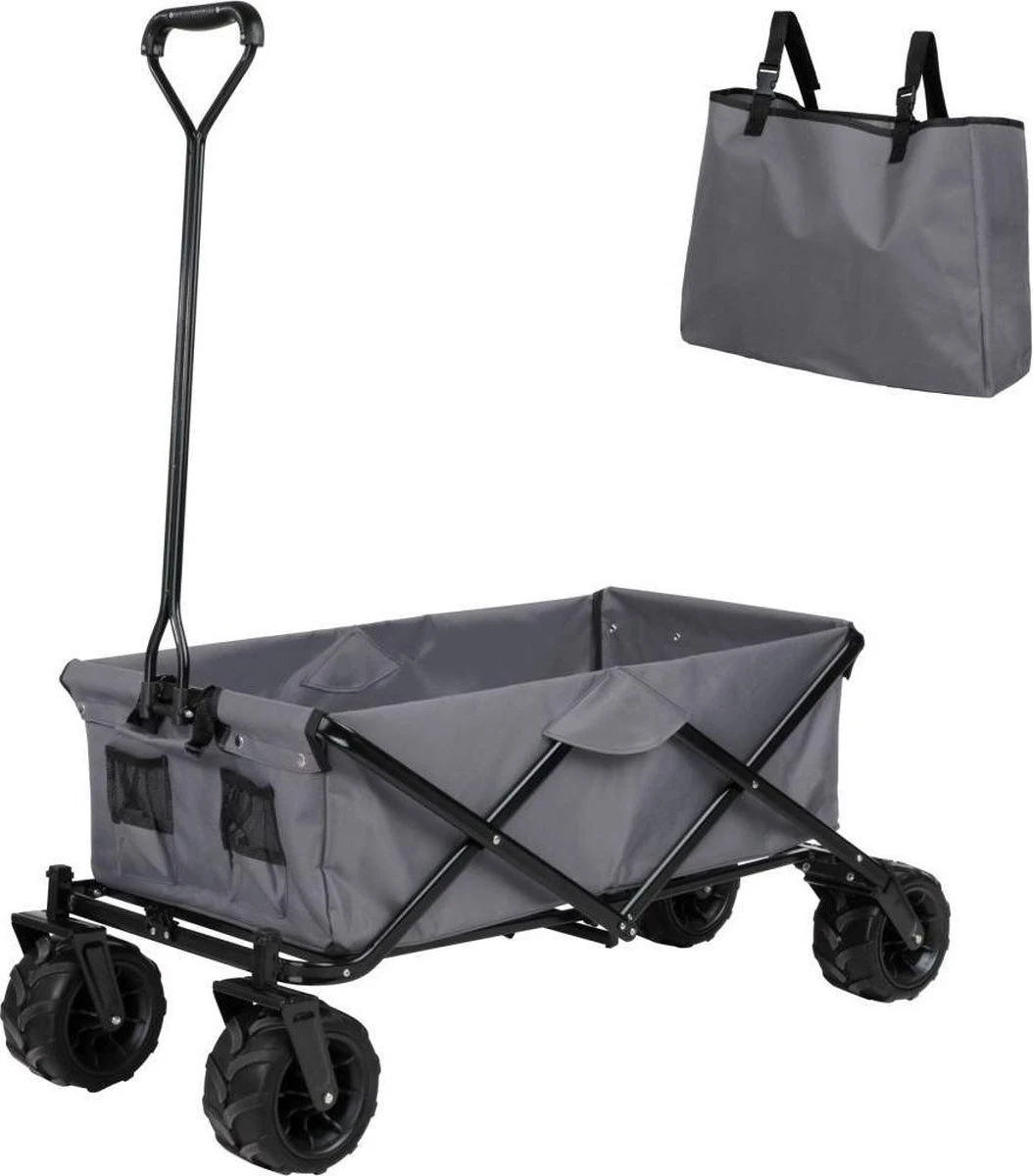 TecTake - Opvouwbare Bolderkar Heidrun Grijs