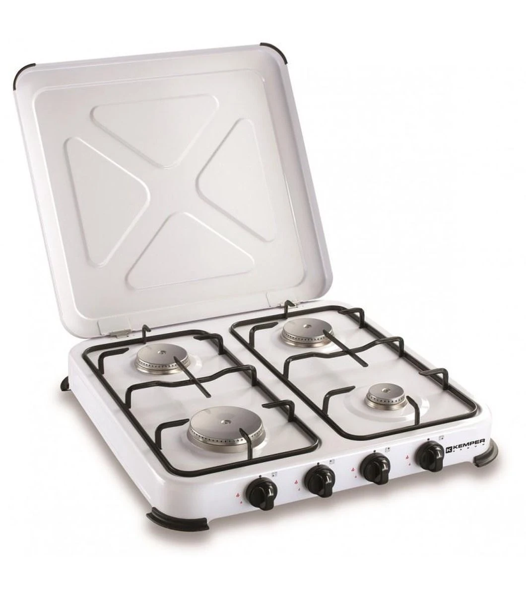Kemper Gas Kooktoestel - Campingkooktoestel - Set Met 4 Branders - Gas - 4650W - Afbeelding 8
