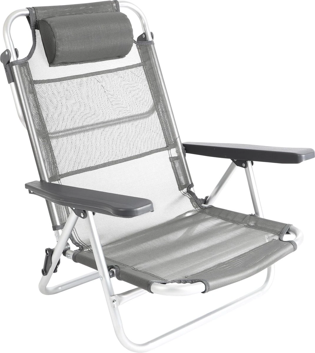 Bo-Camp Beach Chair - Monaco - Aluminium - Grijs