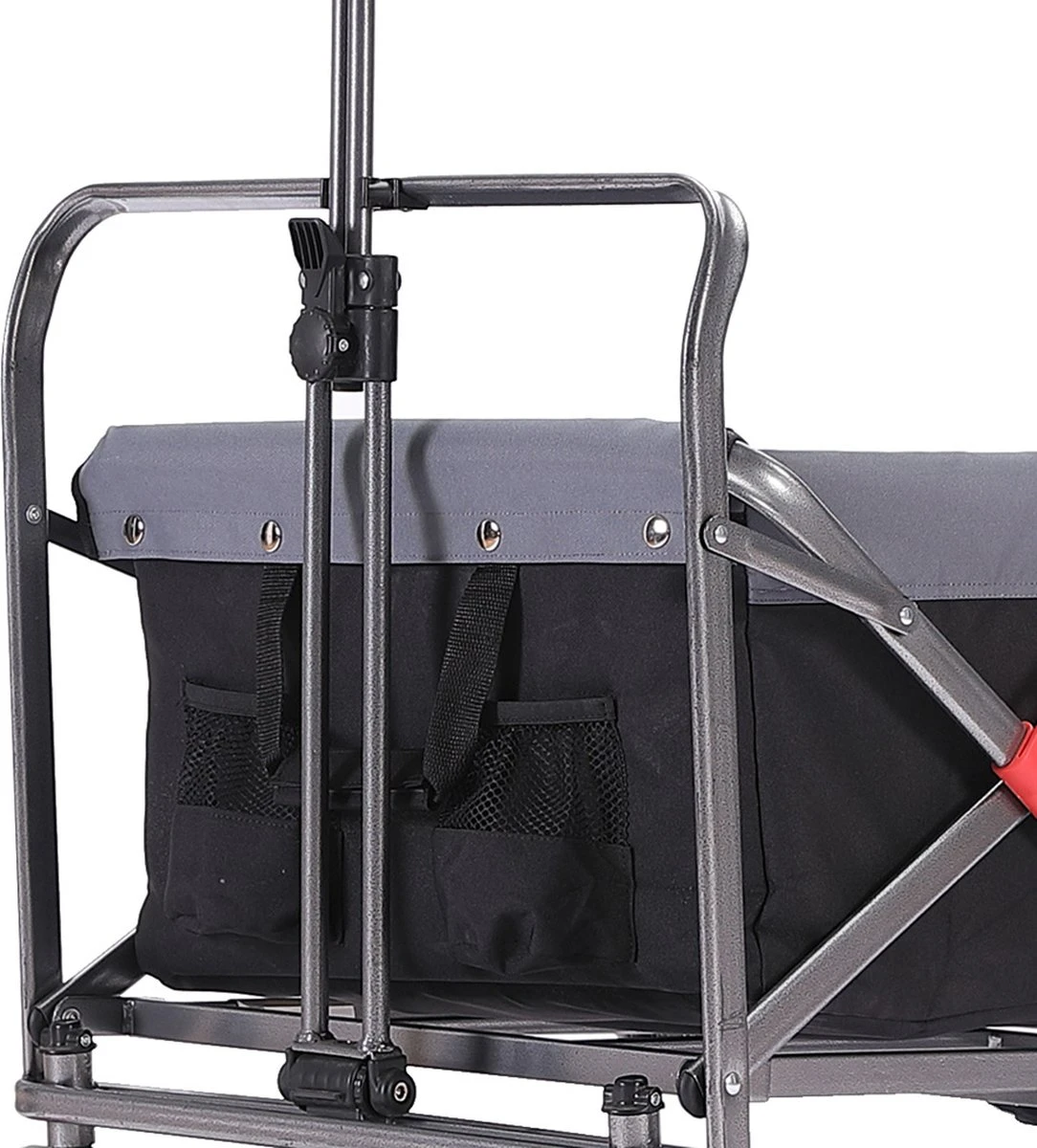 AREBOS Opvouwbare Steekwagen Met Telescopische Stang Draagvermogen 100 Kg - Afbeelding 12