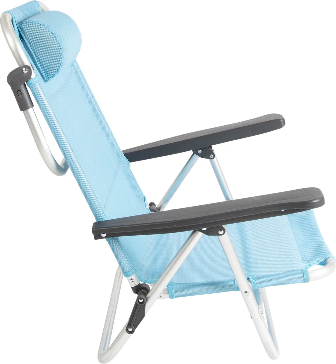 Bo-Camp Beach Chair - Monaco - Aluminium - Blauw - Afbeelding 5