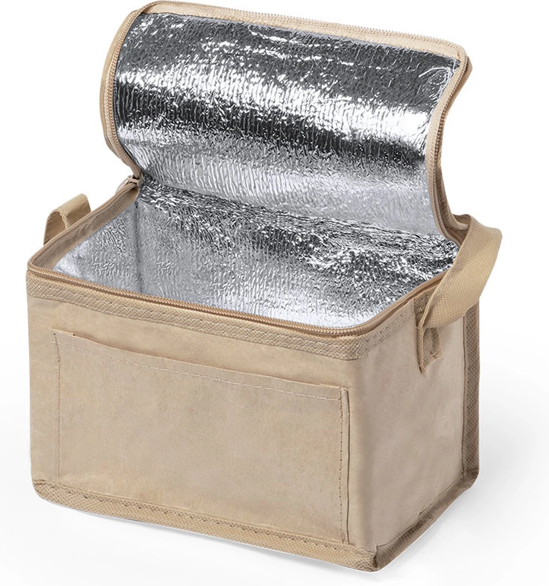 Merkloos Koeltas - Lunchtas - Koeltasje Lunch - Koelelementen - Isolatie - Volwassenen - Dames - Heren - Gerecycled - Papier - Aluminium - Afbeelding 4