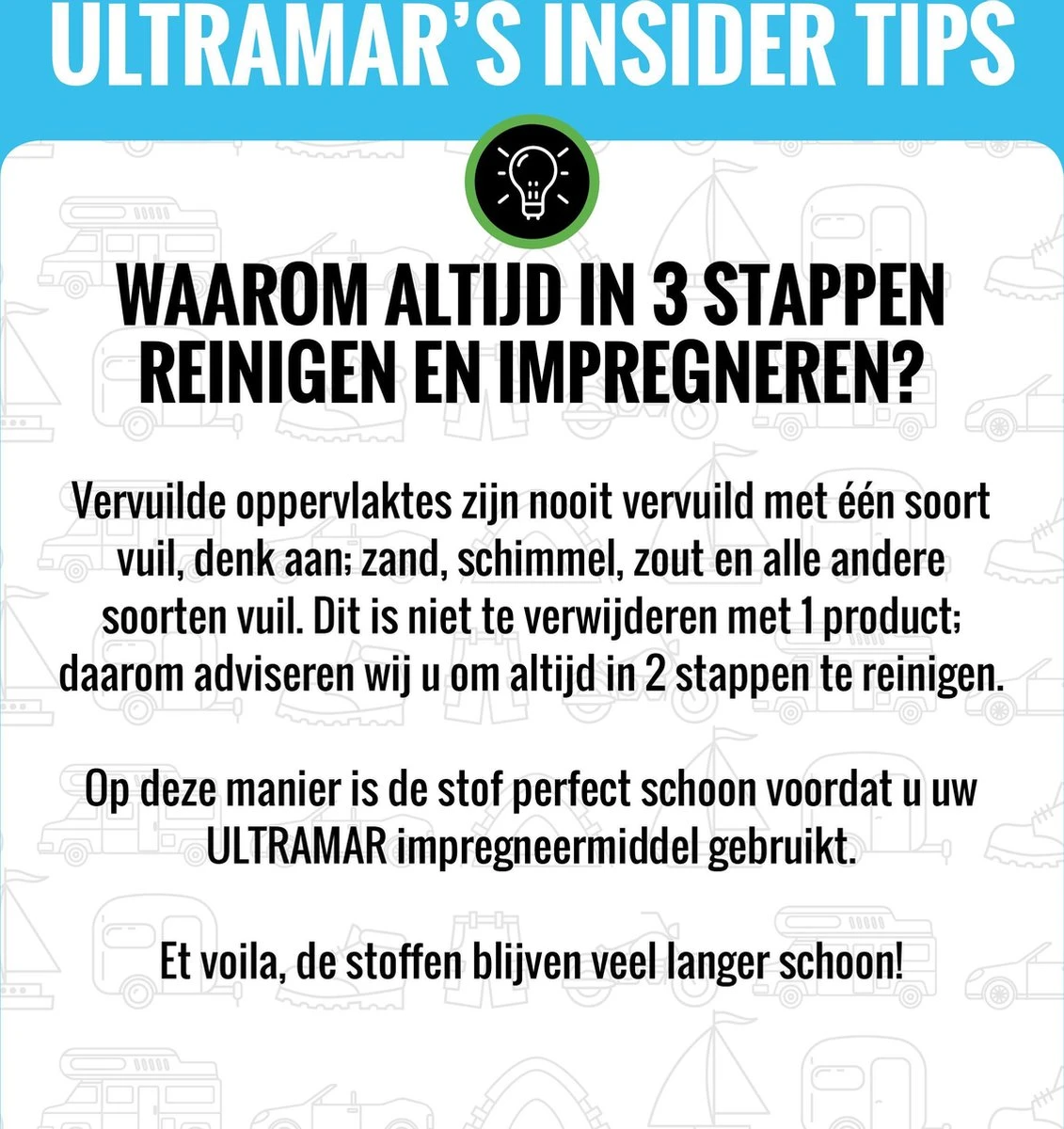 Ultramar - Reiniger Sprayhood & Tent Shampoo 500 Ml - Tentdoekreiniger Voor Bootkap, Tent, Cabriodak - Afbeelding 8