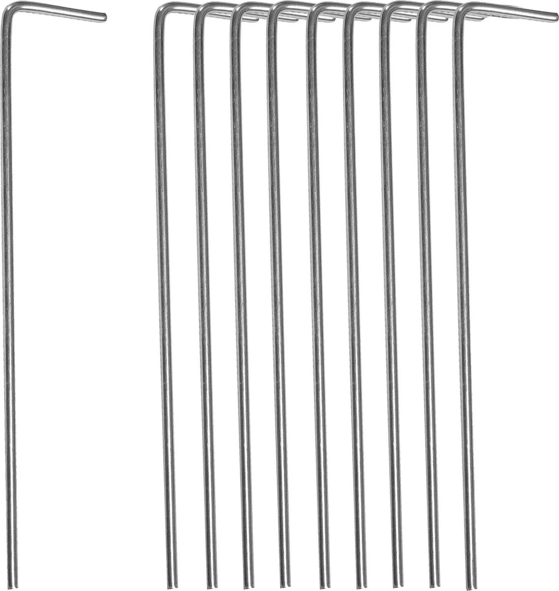 Springos Tentharingen | Haringen | Grondpennen | Staal | 10 Stuks - Afbeelding 3