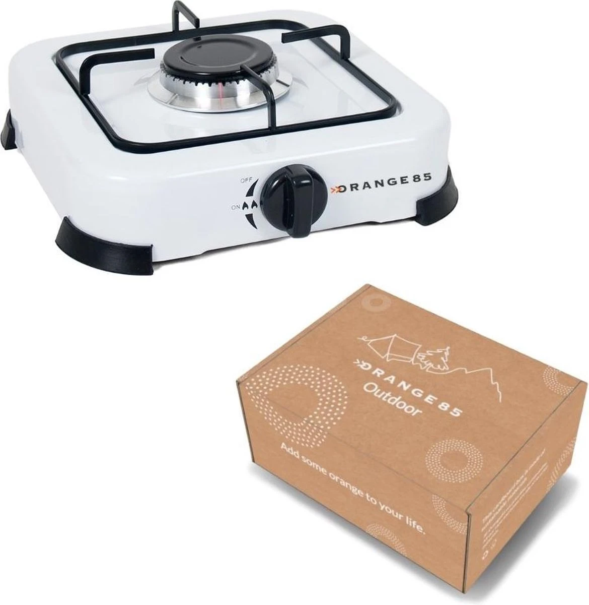 Orange85 Camping - Gaspit - Wit - 1 Pit - 26 Cm - Kamperen - Kooktoestel Camping - Koken - Afbeelding 4