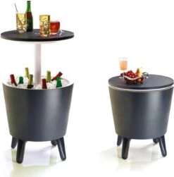 Keter Coolbar Partytafel – 49,5x49,5x57cm - Antraciet