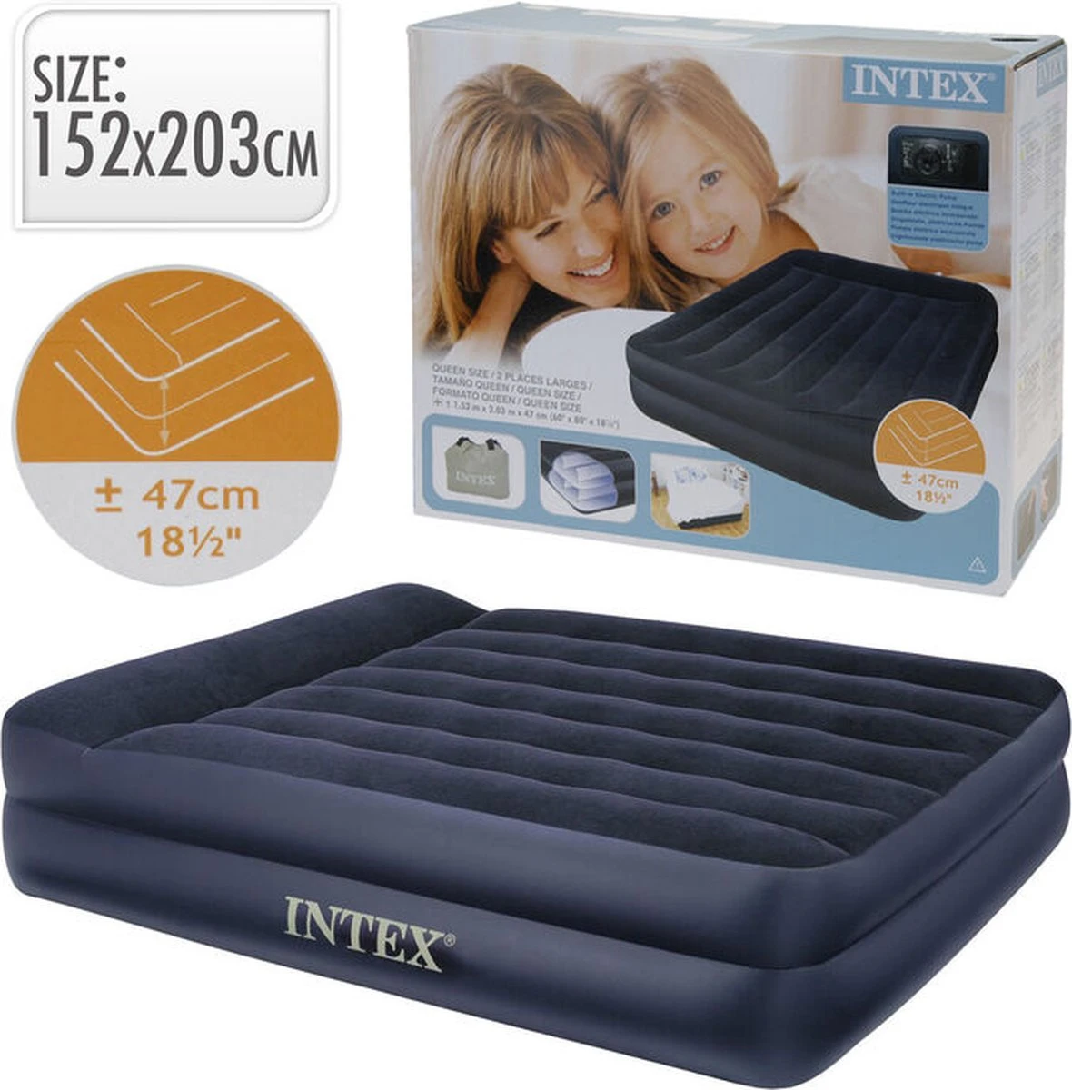 Intex Luchtbed - 2 Persoons - 203x152x42cm - Afbeelding 13
