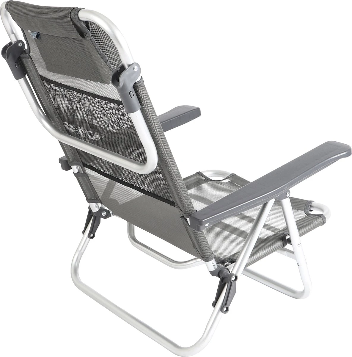 Bo-Camp Beach Chair - Monaco - Aluminium - Grijs - Afbeelding 4