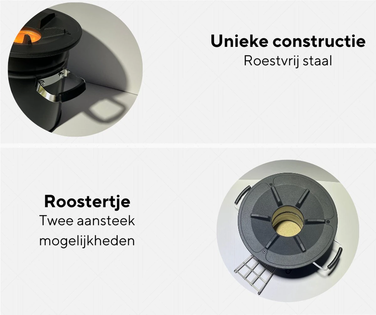 Thuiser Rocket Stove - Kooktoestel Op Houtvuur - Camping Gadget - Buiten Koken Op Vuur - Kookkachel Voor Buiten - Buiten Koken Op Vuur Toestellen - Kampeer Gadgets - Gadgets Mannen - Kampeer Kooktoestel - Kookkachel Op Hout - Met Draagtas - Afbeelding 4