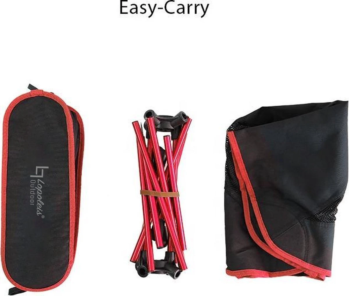 Lopoleis® Campingstoel – Campingstoel Opvouwbaar – Visstoel – Vouwstoel – Strandstoel – Inklapbaar – Lichtgewicht – Outdoor Stoel - Afbeelding 7