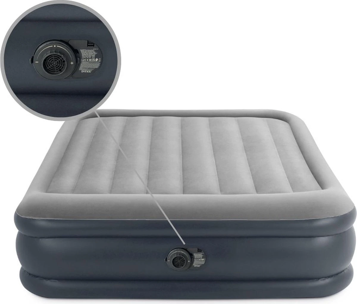 Intex Deluxe Pillow Rest Raised Luchtbed - 2-persoons - 203x152x42 Cm - Afbeelding 2