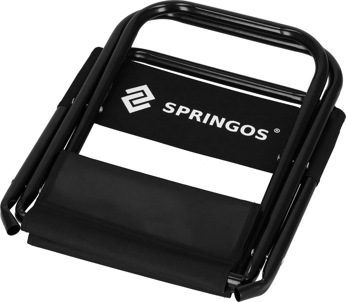 Springos Campingstoel | Kampeerstoel | Vouwstoel | Klapstoel | Zwart - Afbeelding 3