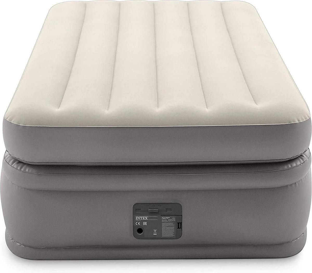 Intex Prime Comfort - Luchtbed - 1-Persoons - 99x191x51 Cm (BxLxH) - Grijs - Met Ingebouwde Motorpomp - Afbeelding 2