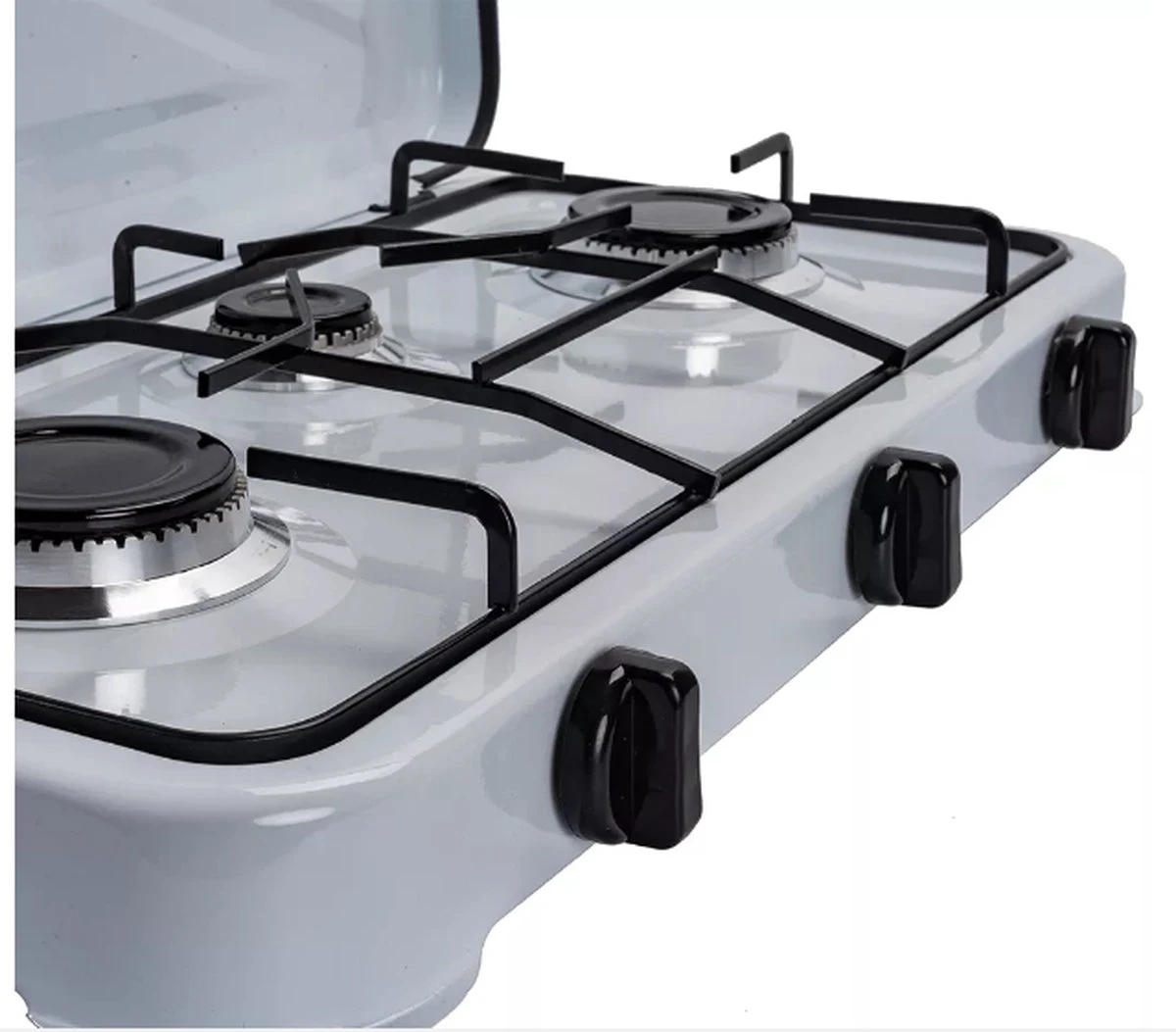 SMH LINE® Gas Kooktoestel 3 Pits XL - Camping Kooktoestel - Gaskomfoor - Incl. Gasslang Set - Afbeelding 2