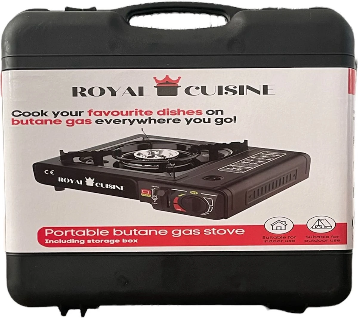 Campgas Draagbaar Gasfornuis - 1-Pits - 2200W - Afbeelding 2