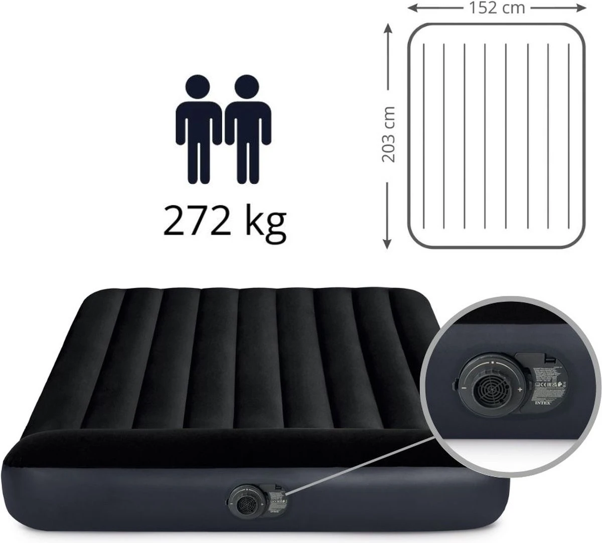 Intex Pillow Rest Classic Queen Luchtbed - 2-persoons - 152x203x25 Cm - Afbeelding 20