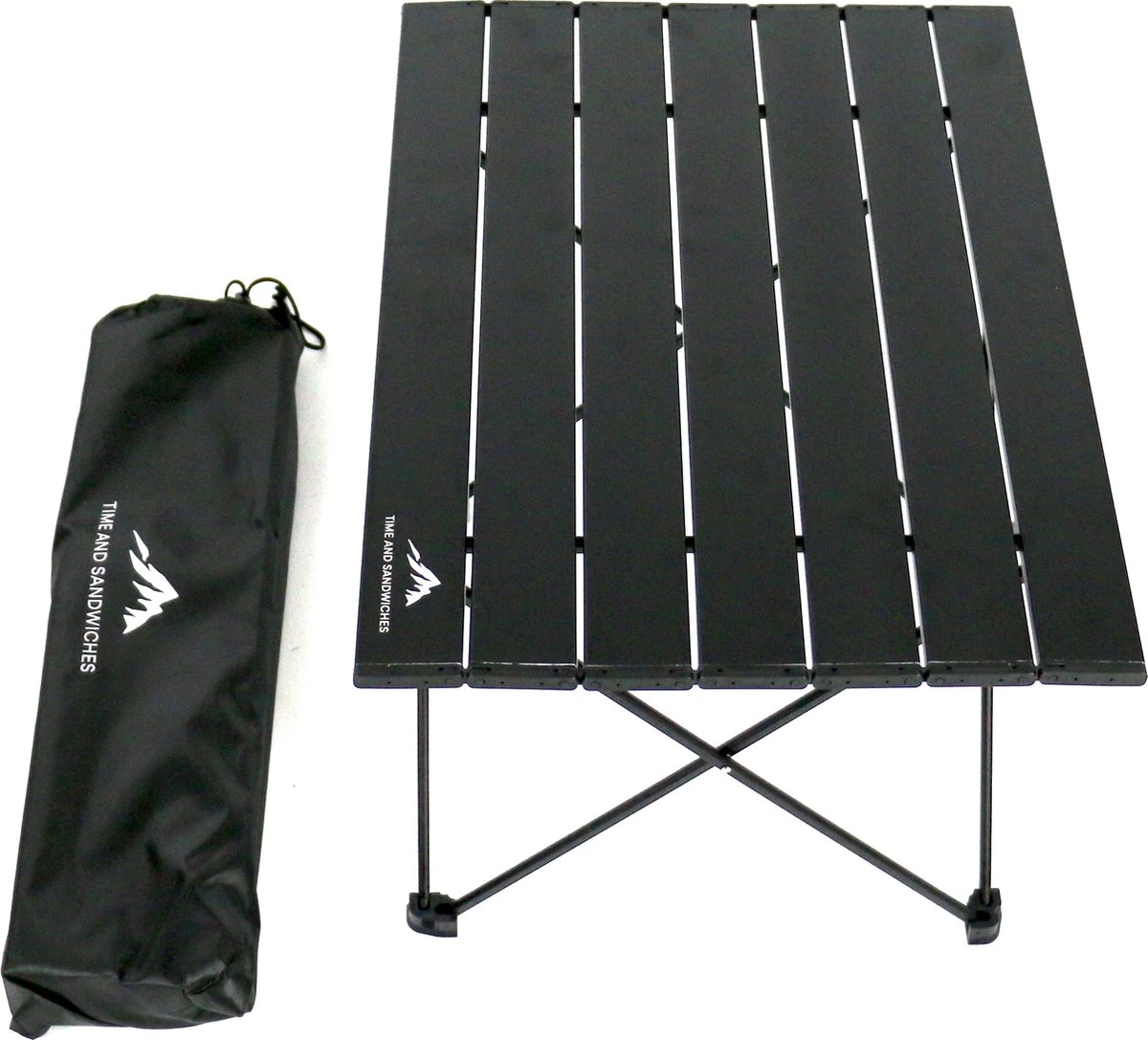 TS - Ultra Licht - Aluminium - Kampeertafel - Met Draagtas - Camping Tafel - Reistafel - Draagbare Picknicktafel - Opvouwbare - Opklapbaar - Compact - Afbeelding 2