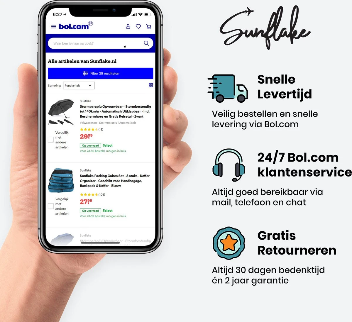 Sunflake Koelrugzak Groot - Lunchtas - Koeltas Backpack Voor Dames & Heren - Zwart - Afbeelding 7