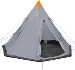 VidaXL Tent 4-persoons Grijs
