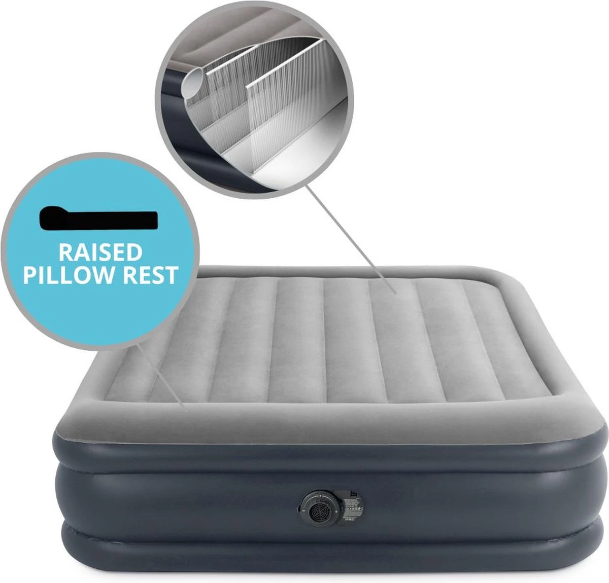 Intex Deluxe Pillow Rest Raised Luchtbed - 2-persoons - 203x152x42 Cm - Afbeelding 18