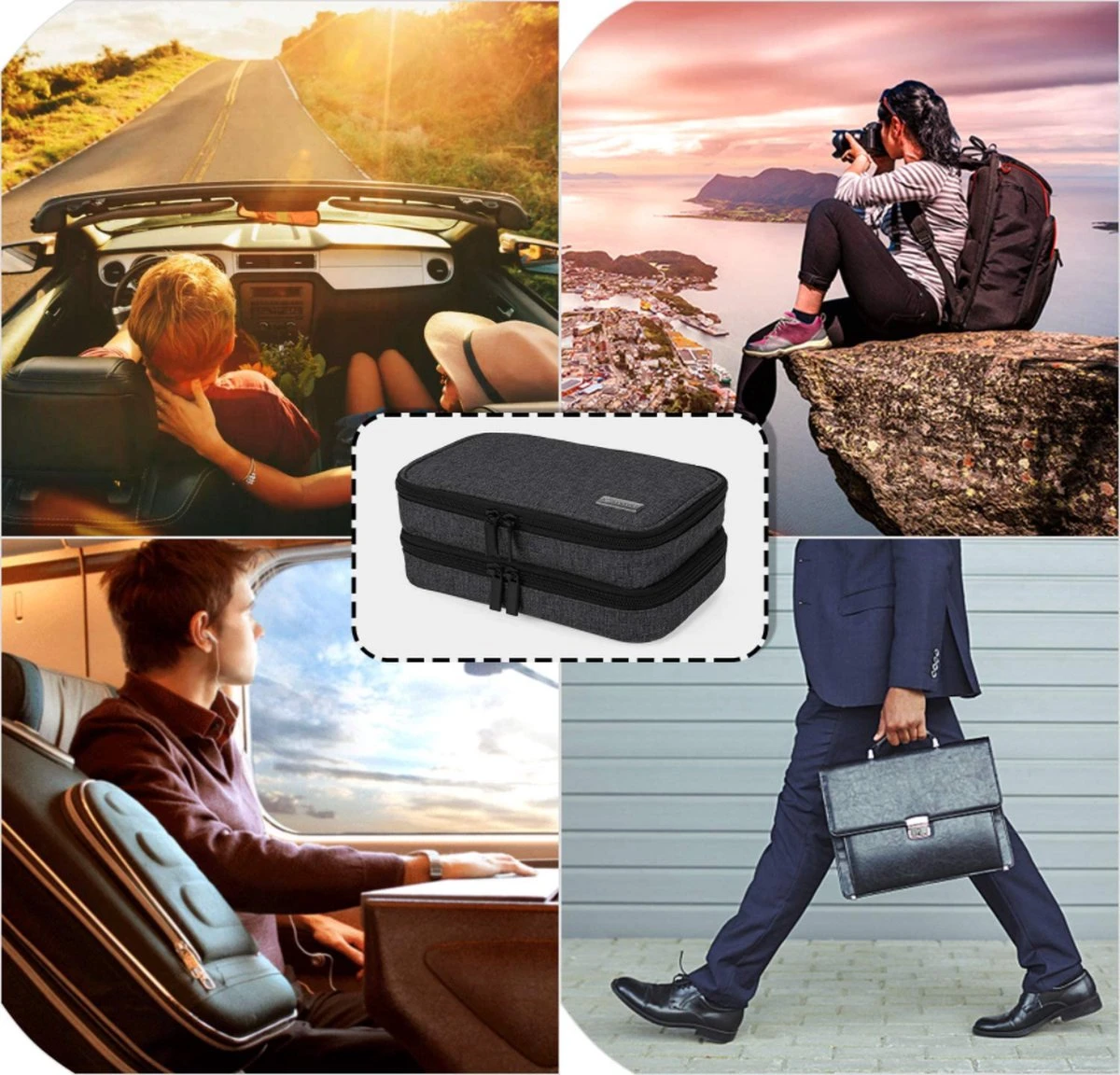 Merkloos Insuline Koeltas Etui Diabetes Tasje Met Ijspak Diabetes Clutch Zwart - Afbeelding 6