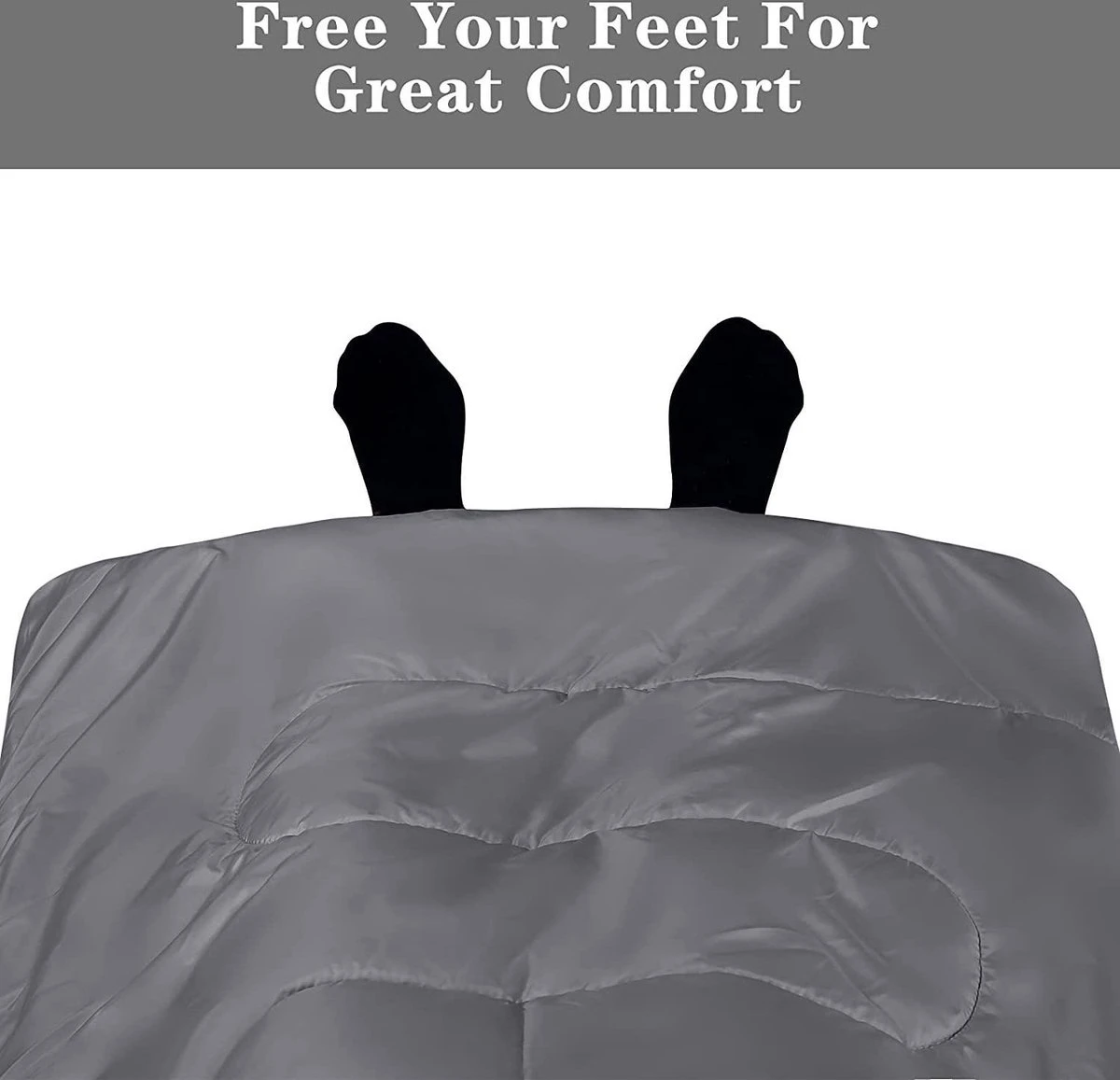 Meisterhome® Mummy Slaapzak - Kamperen - Antraciet - Ca. 220 X 75 Cm - Incl. Draagtas - Afbeelding 5