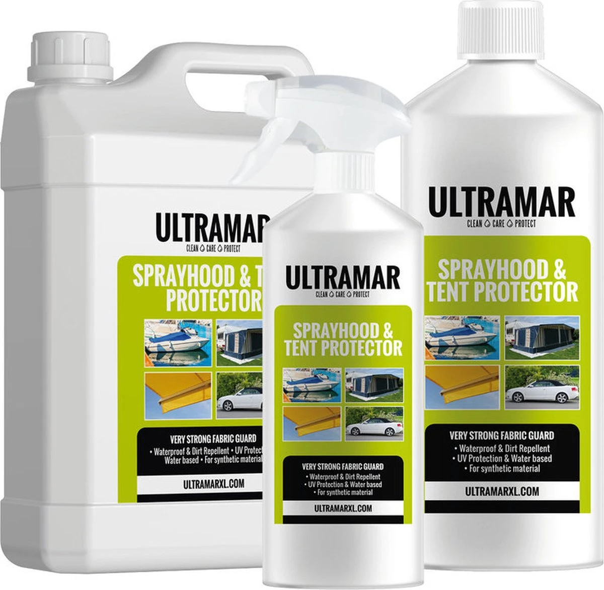 Ultramar - Sprayhood & Tent Protector 2,5L - Impregneermiddel Voor Bootkap, Tent, Cabriodak - Maakt Waterdicht En Geeft Extra Bescherming - Afbeelding 6