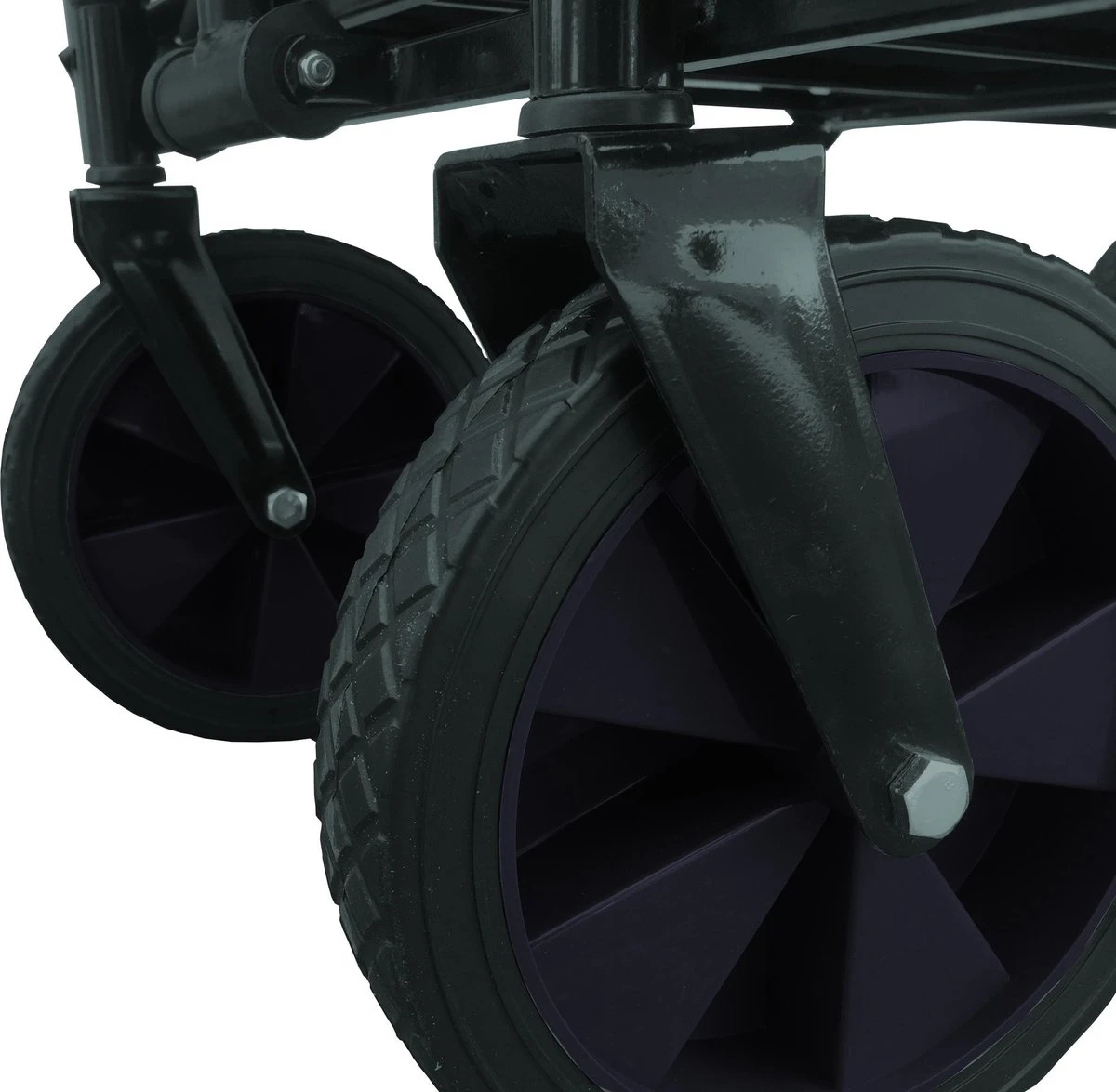 Rijoka Opvouwbare Bolderkar/Bolderwagen - Telescopische Stang | Zwart - Afbeelding 4