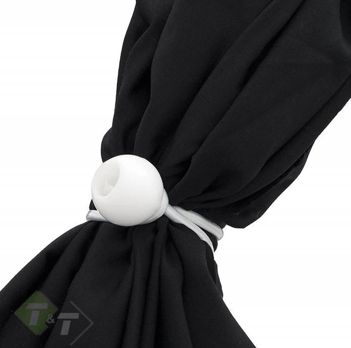 Elastiek Met Bal Wit - 12 Delig - Spanelastiek - 17cm - Benson - Afbeelding 2