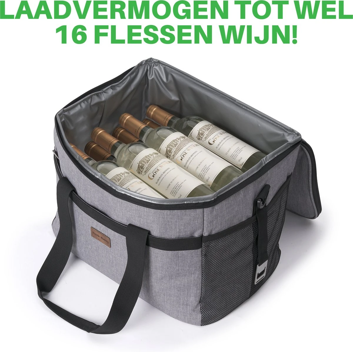 Packaway 4 Laags Geïsoleerde Koeltas - Lunchtas 30 Liter - Grijs - Afbeelding 15