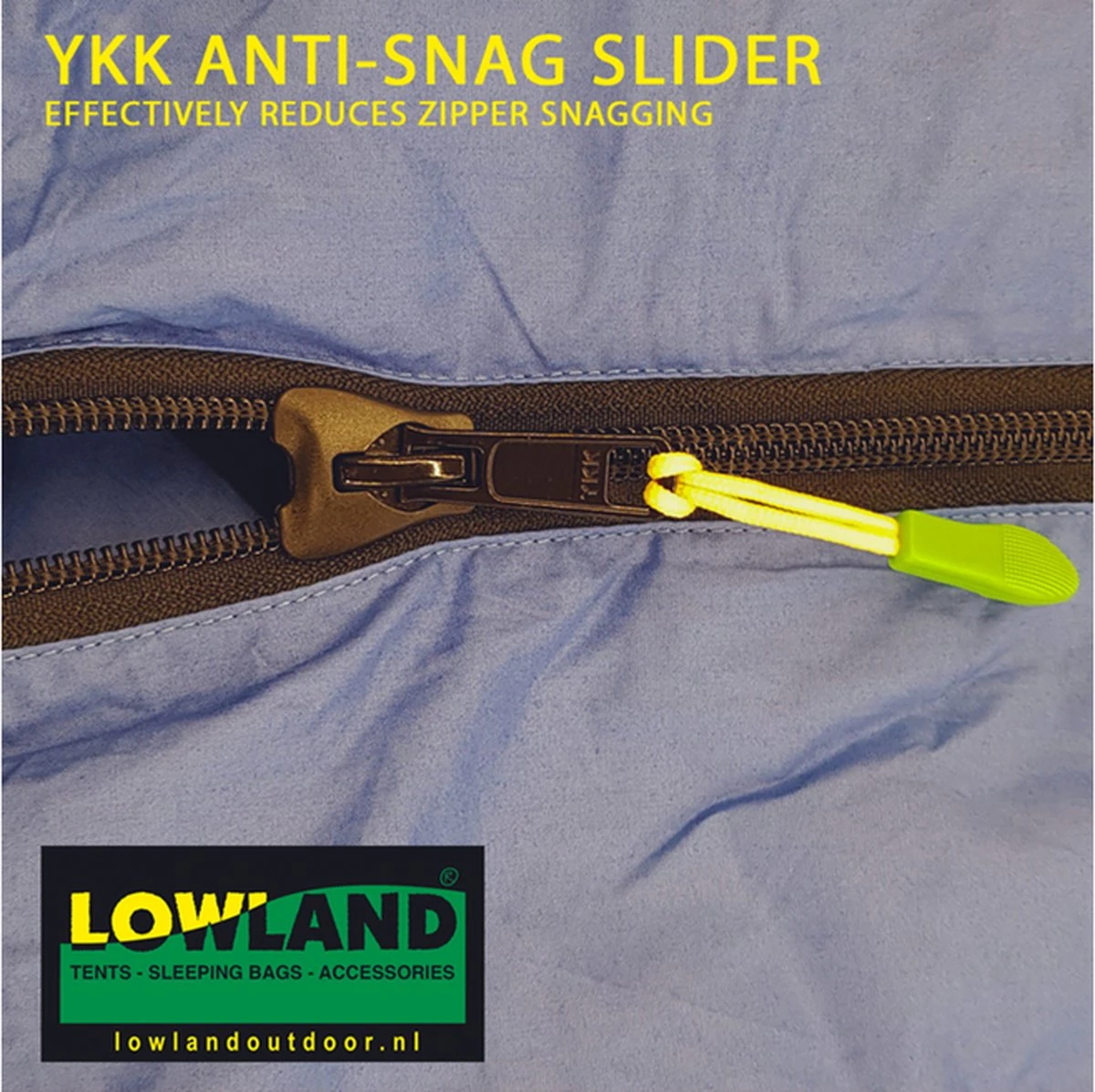 LOWLAND OUTDOOR® Donzen Slaapzak - CC 1 - 200 X 80 Cm - 1725 Gr - 0°C - Katoen - Afbeelding 9