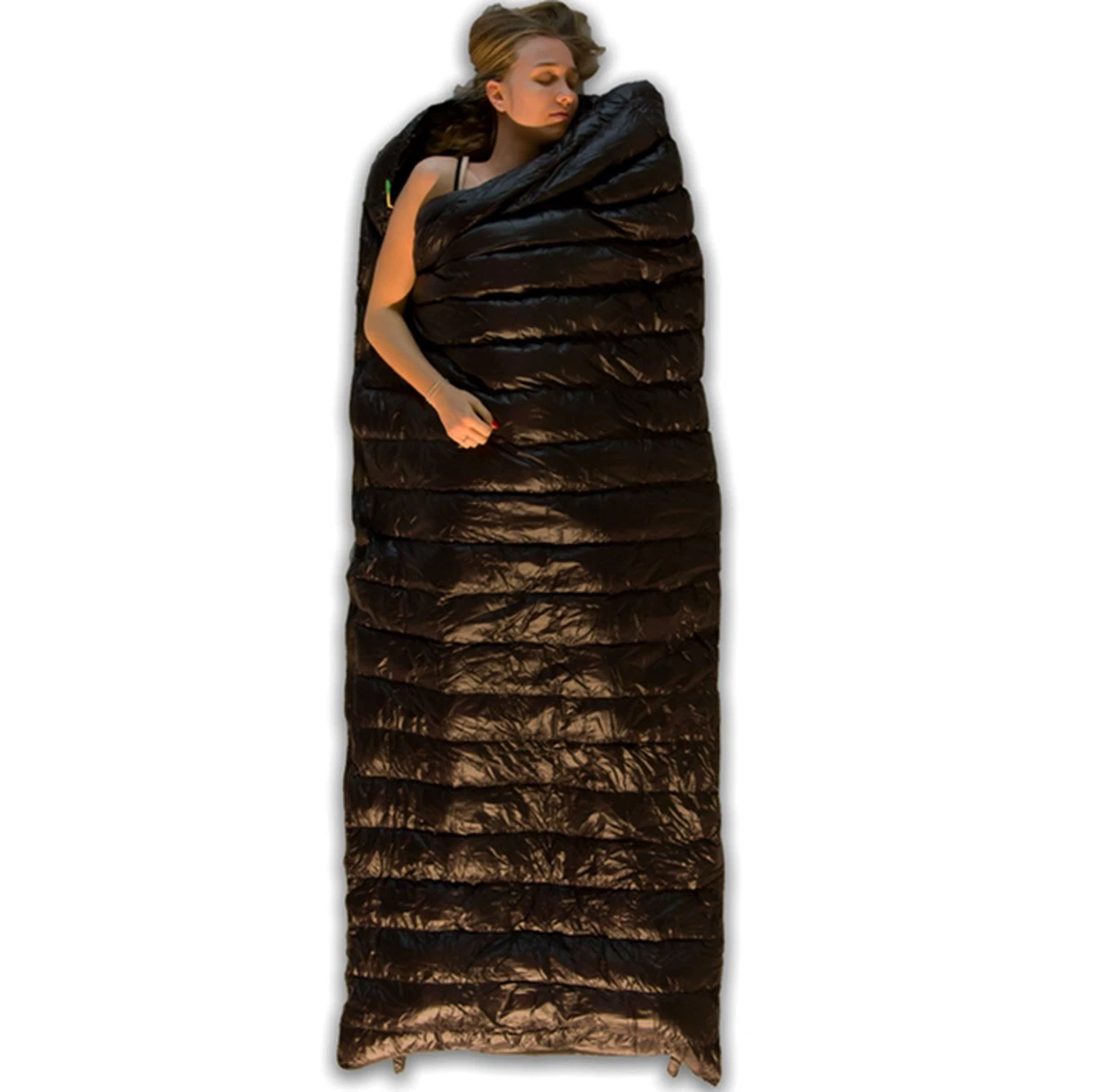 LOWLAND OUTDOOR® Ultra Compact Blanket - Donzen Slaapzak - Gewicht 495g - 210x80 Cm - Comfort Temperatuur +8°C - Afbeelding 9