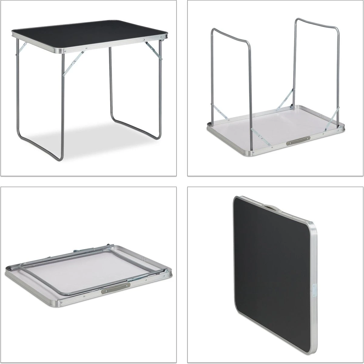 Relaxdays Campingtafel Inklapbaar - Aluminium Klaptafel - Vouwtafel Camping - Koffermodel - Afbeelding 6