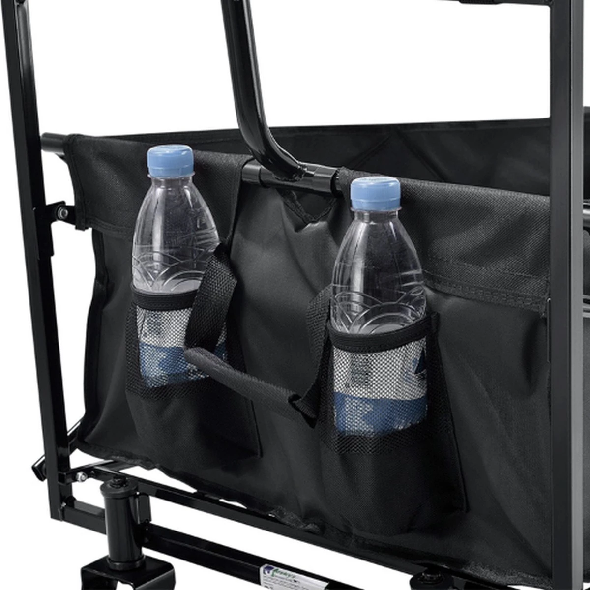 Rijoka Opvouwbare Bolderkar/Bolderwagen - Telescopische Stang | Zwart - Afbeelding 6