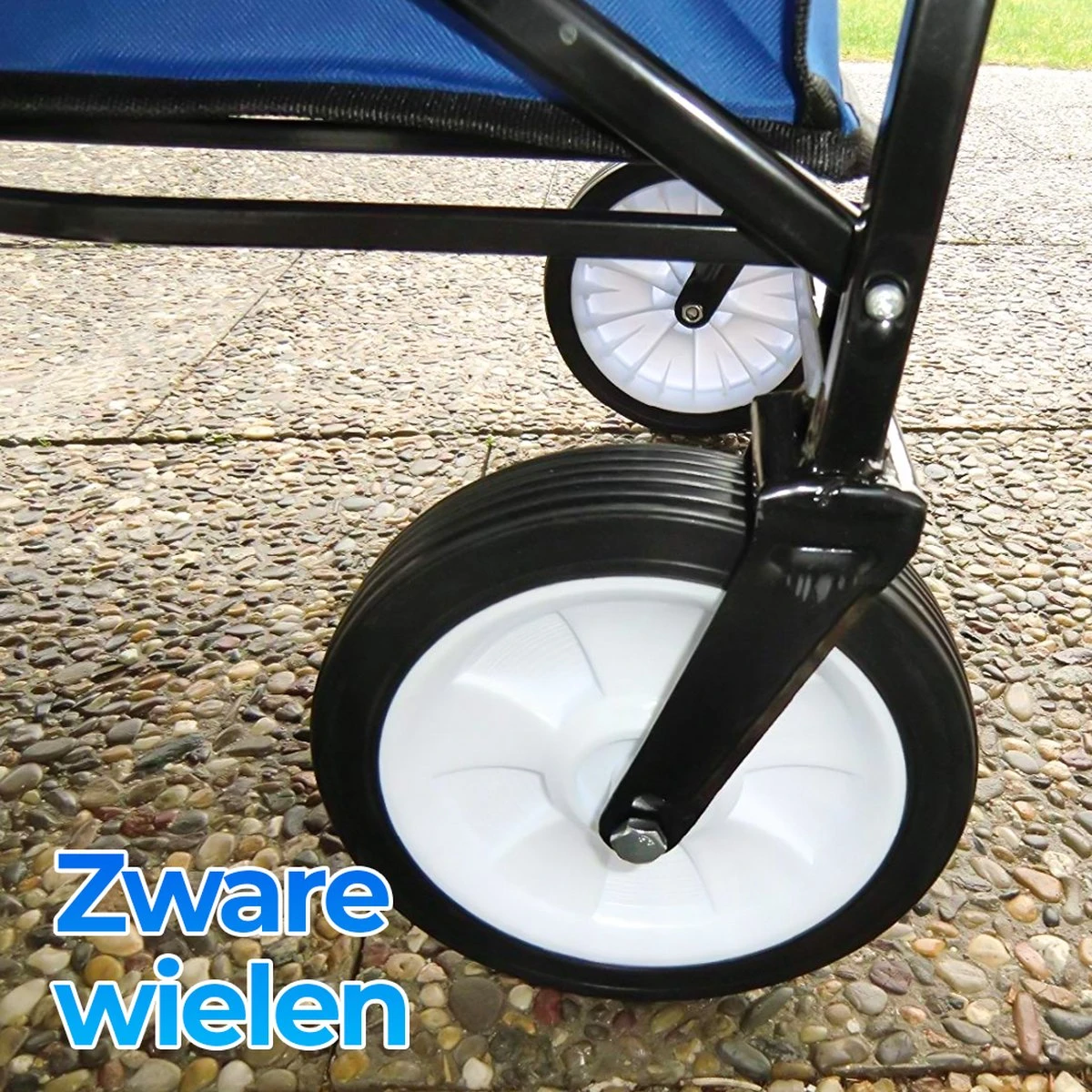 Merkloos Bolderkar - Bolderkar Opvouwbaar - Bolderwagen - Bolderwagen Opvouwbaar - Blauw - Afbeelding 2