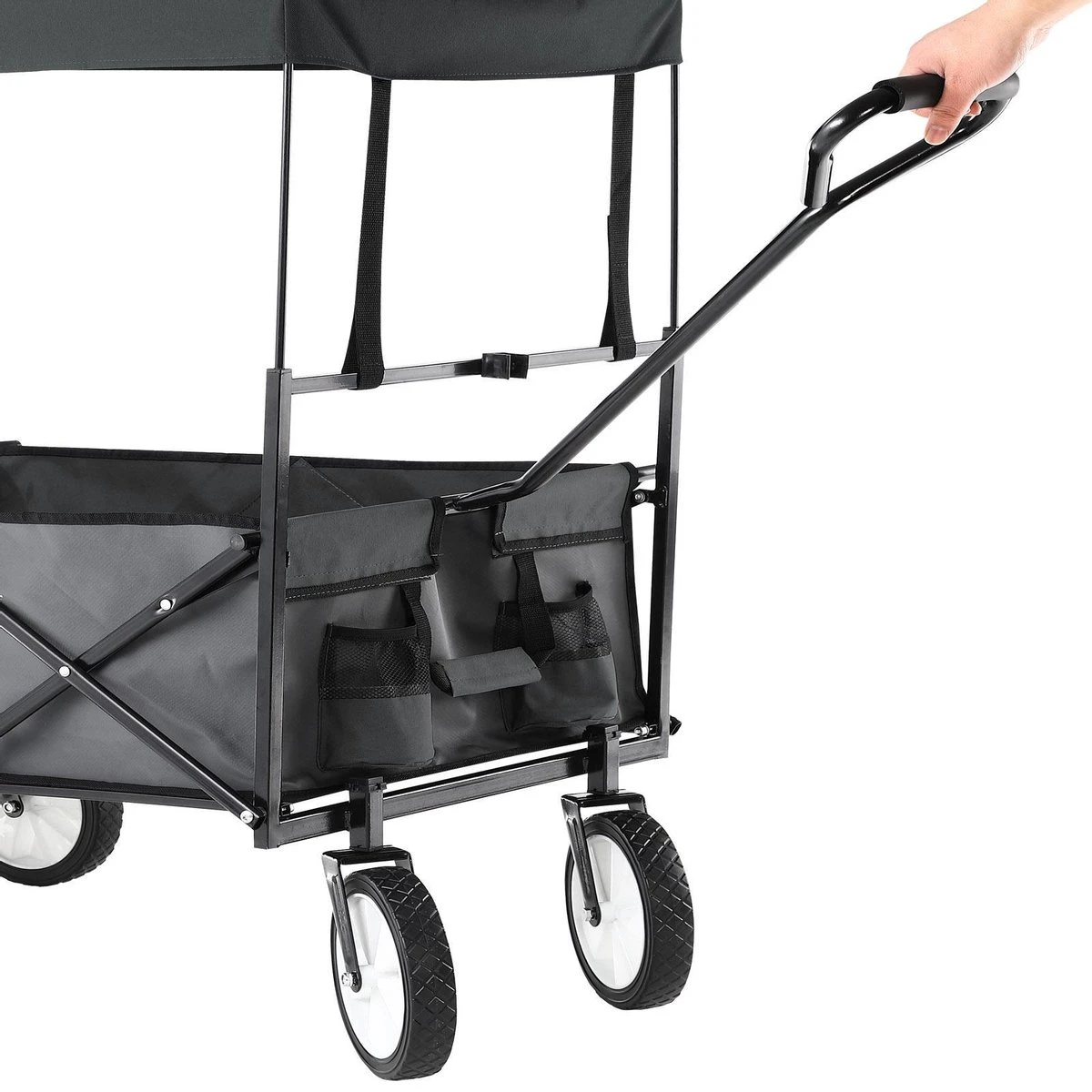 Monzana Bolderkar Opvouwbaar - 100 Liter - Met Afneembaar Dak Grijs - Afbeelding 7