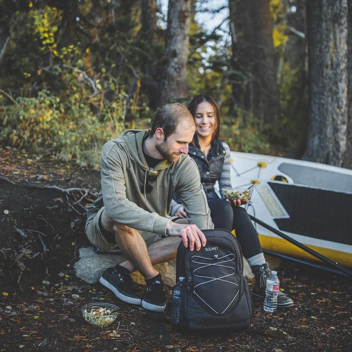 Koeltas Rugzak (25L) - Geschikt Voor 28 Blikjes - Lunchtas Voor Dames En Heren - Zwart - Afbeelding 6