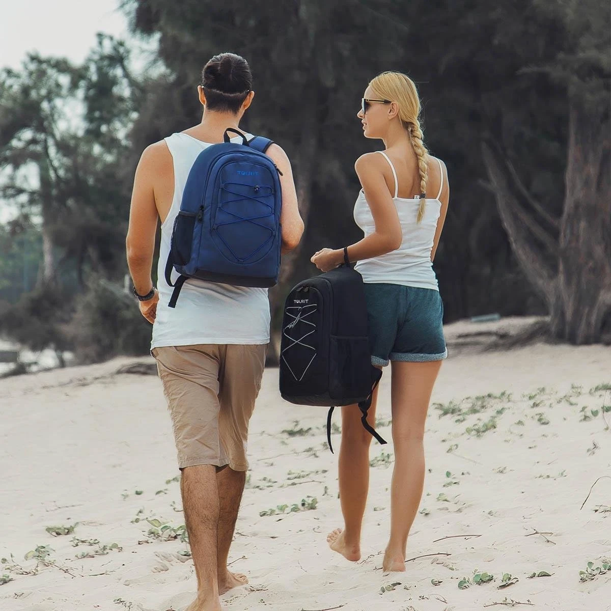 Koeltas Rugzak (25L) - Geschikt Voor 28 Blikjes - Lunchtas Voor Dames En Heren - Zwart - Afbeelding 10