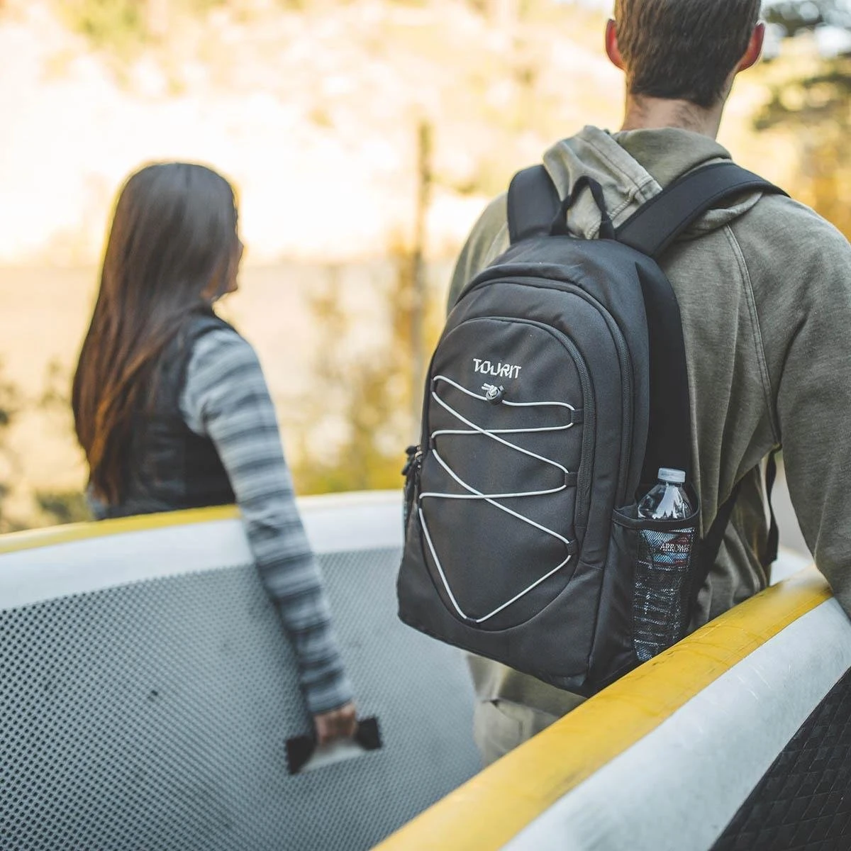 Koeltas Rugzak (25L) - Geschikt Voor 28 Blikjes - Lunchtas Voor Dames En Heren - Zwart - Afbeelding 11