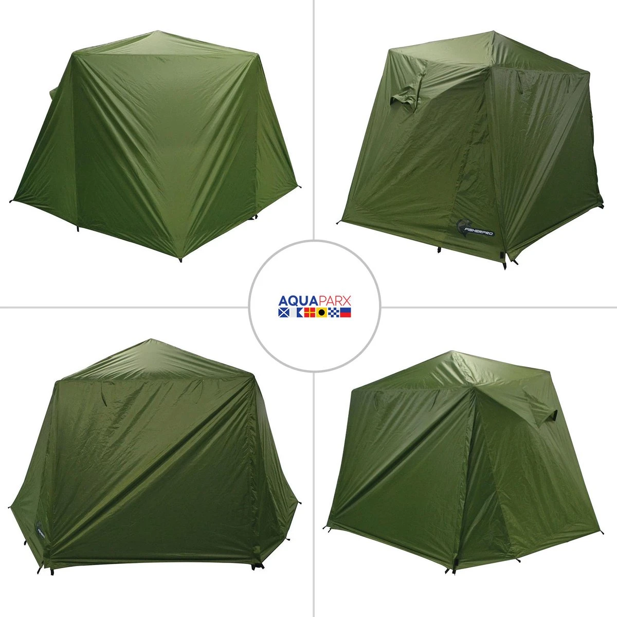 FisherPro WildLand Tent –comfortabele Vistent – Handige Strandtent – Compacte Festival Tent - Uitbreid Mogelijkheden Met Stormcover - Geschikt Voor 2 Personen - Afbeelding 2