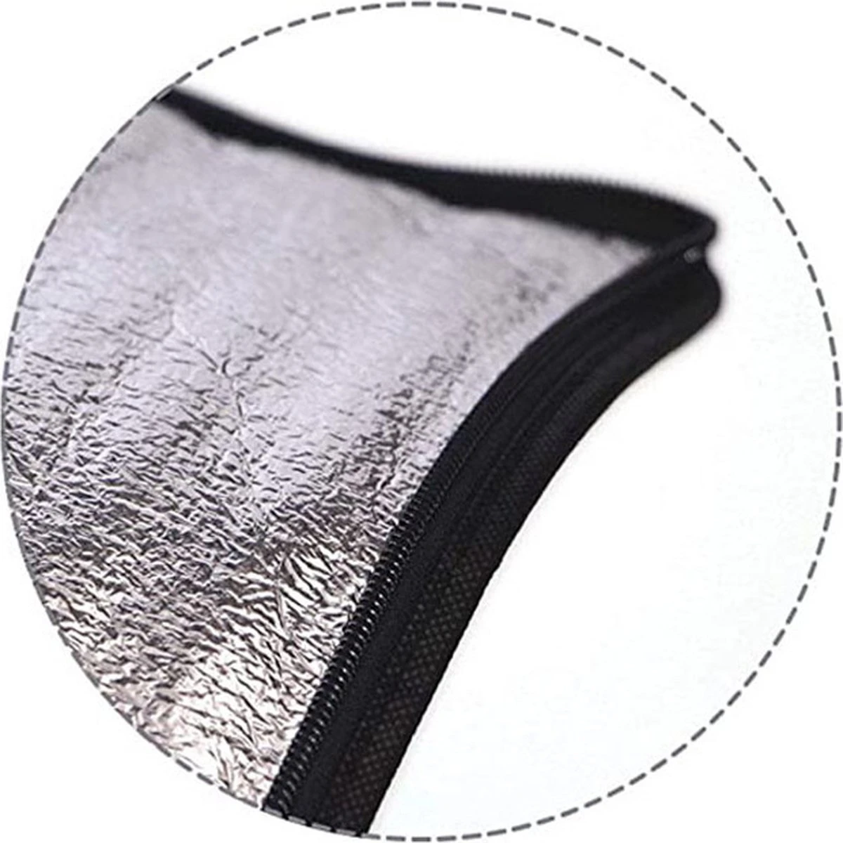 Merkloos 2 Stuks Geïsoleerde Koeltas Met Bodemplaat - Zwart - Afbeelding 3