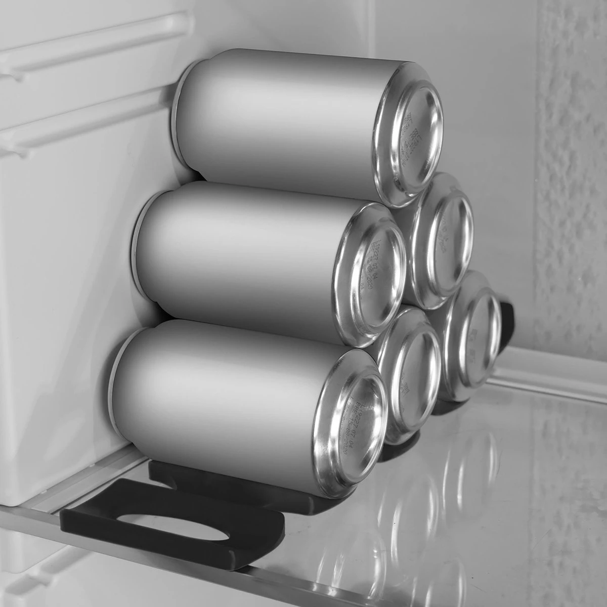 Kwmobile 1x Opvouwbare Houder Voor Flessen En Blikjes - Voor Koelkast En Voorraadkast - Siliconen Flessenhouder In Zwart - 31 X 9,5 X 1 Cm - Afbeelding 4