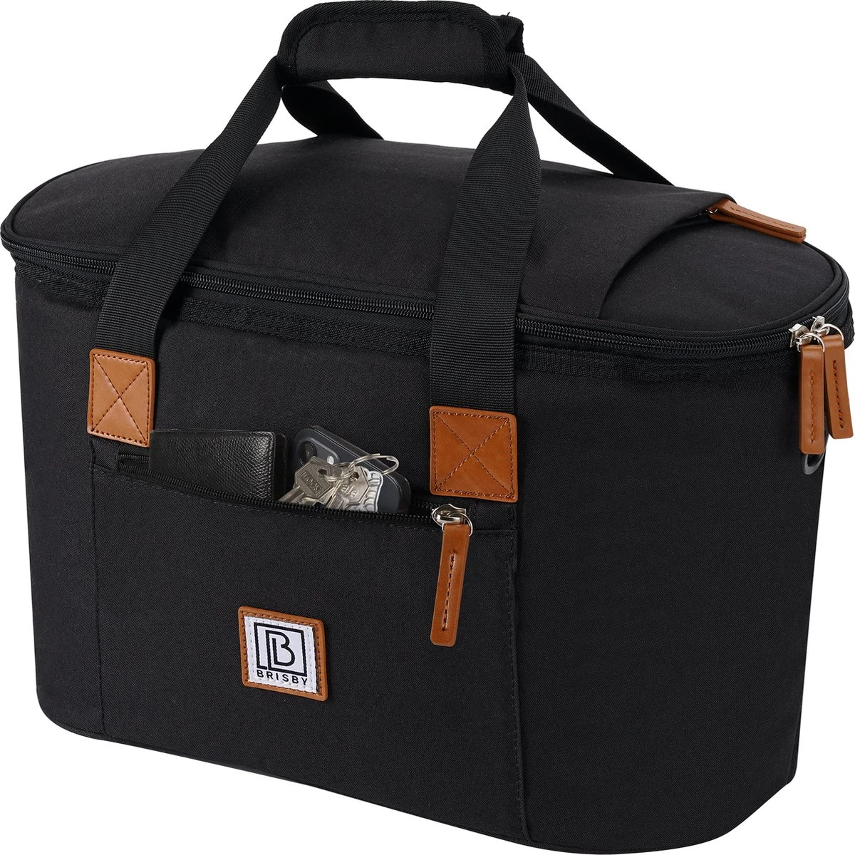 Brisby 4 Laags Geïsoleerde Koeltas - Boodschappentas 21 Liter - Zwart - Afbeelding 2
