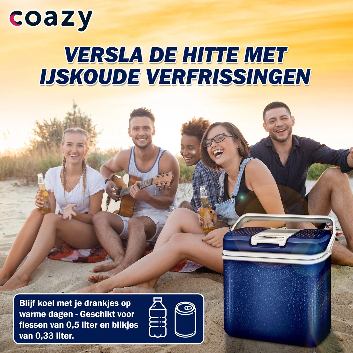 Coazy Koelbox 24L Elektrisch 12v 230 Volt - Met ECO Modus Voor Auto & Camping - Elektrische Frigobox Klein - Verkoelt En Verwarmt - Eco Modus - MiniBar - Electrische Mini Koelkast - Afbeelding 7