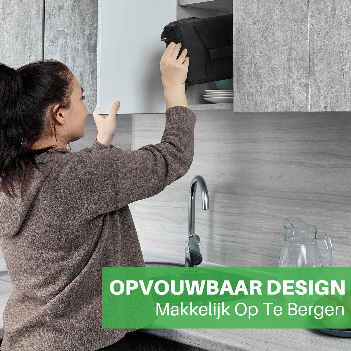 Packaway 4 Laags Geïsoleerde Koeltas - Lunchtas 15 Liter - Zwart - Afbeelding 8