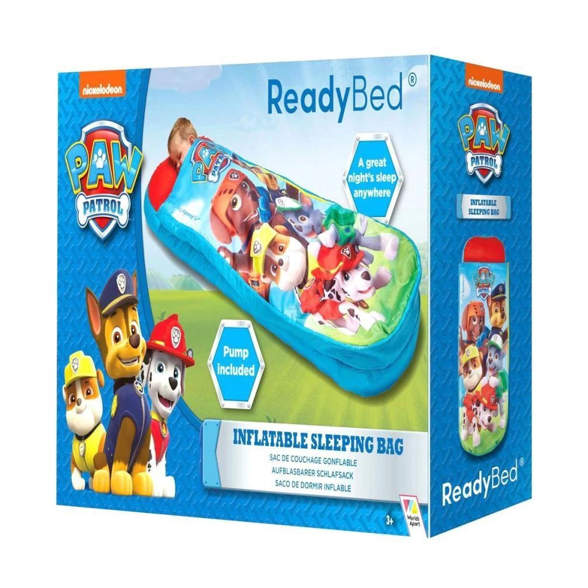Paw Patrol ReadyBed Luchtbed + Slaapzak + Kussen - Blauw - 150x62x20 - Afbeelding 4