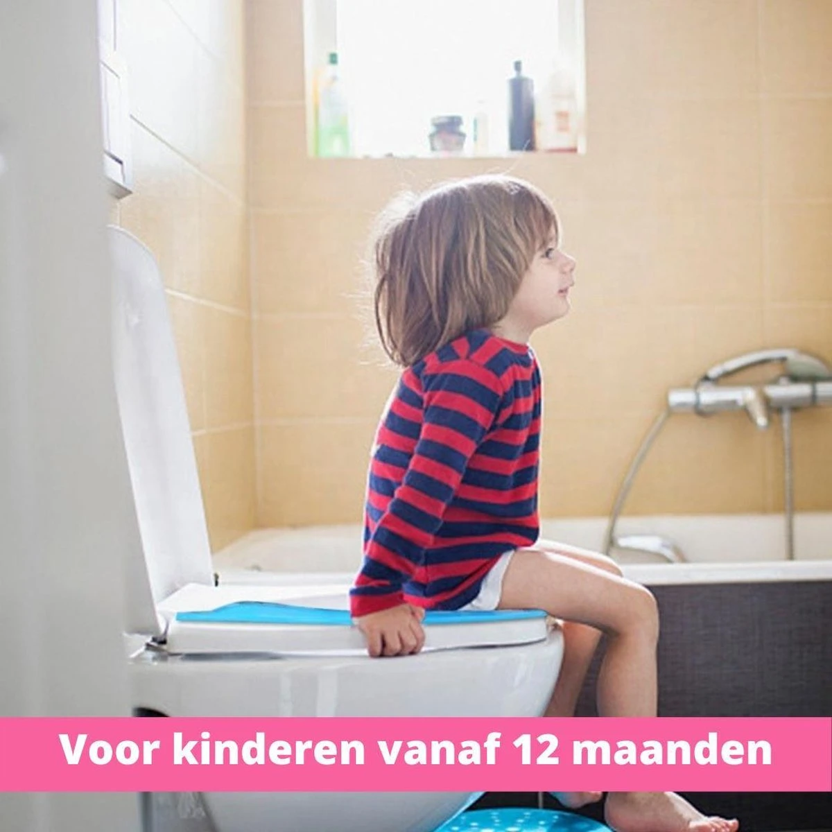 Roze Opvouwbare Toilet Zitje - WC Verkleiner - WC Bril Verkleiner- Urinoirs Kind - Toilet Training - Plas Trainer Zitje - Reis Accessoires - Camping Toilet Zitje - Toilet Verkleiner - Toilet Bril Verkleiner - Afbeelding 7