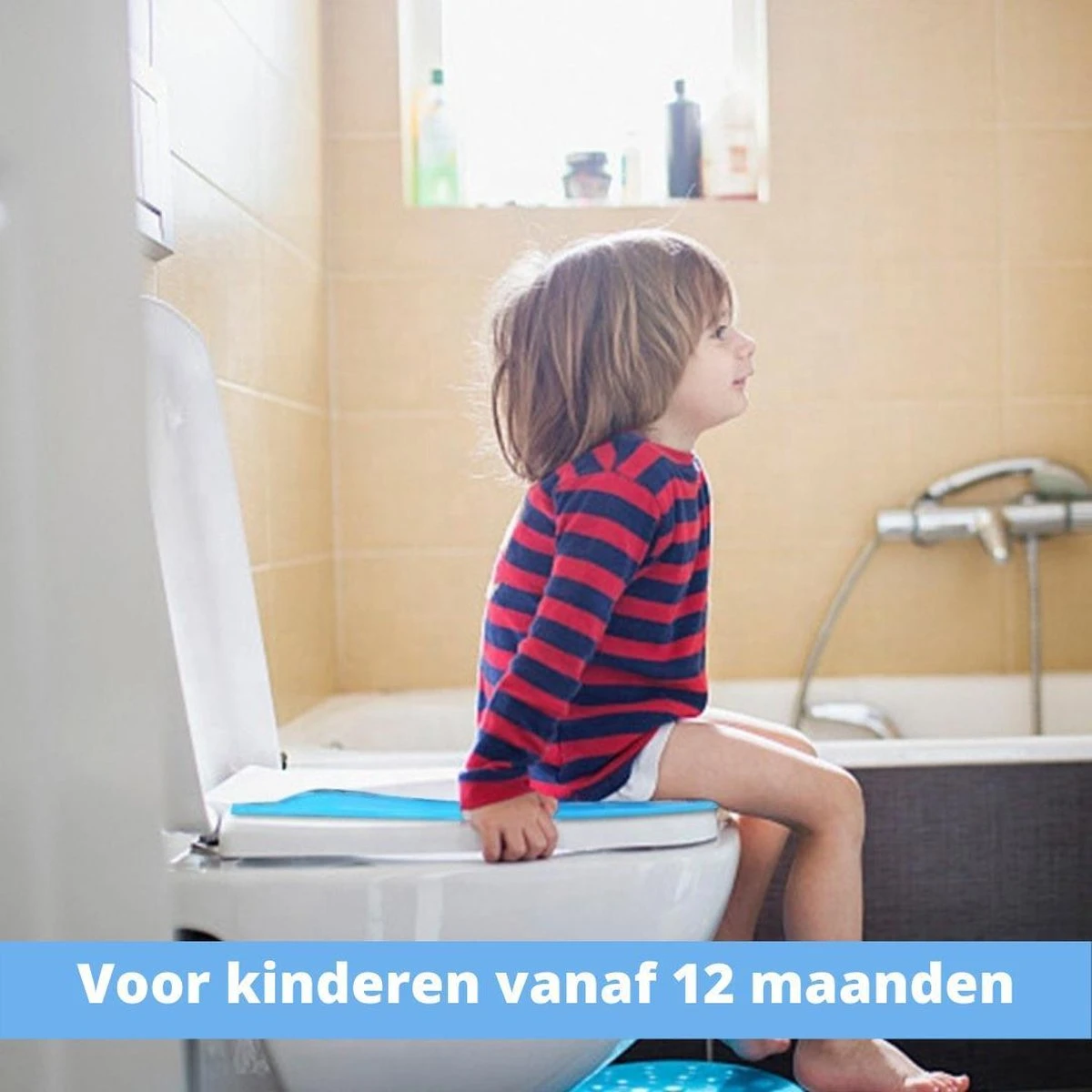 Blauwe Opvouwbare Toilet Zitje - WC Verkleiner - WC Bril Verkleiner- Urinoirs Kind - Toilet Training - Plas Trainer Zitje - Reis Accessoires - Camping Toilet Zitje - Toilet Verkleiner - Toilet Bril Verkleiner - Afbeelding 5